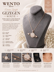 WENTO Silver Gezegen Kolye