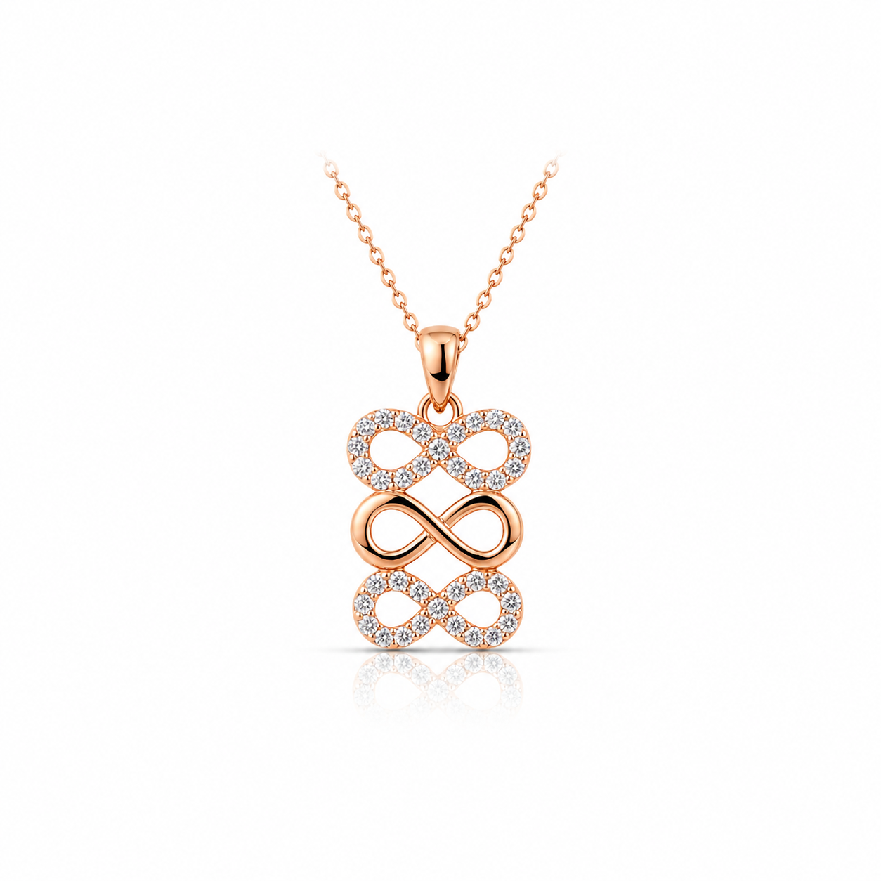 ♾️ Infinity Elegance – Işıltılı Sonsuzluk Kolye