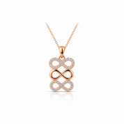 ♾️ Infinity Elegance – Işıltılı Sonsuzluk Kolye