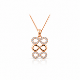 ♾️ Infinity Elegance – Işıltılı Sonsuzluk Kolye