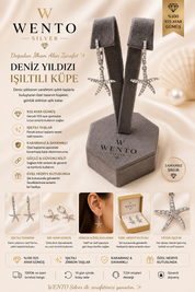 Deniz yıldızı ışıltılı küpe