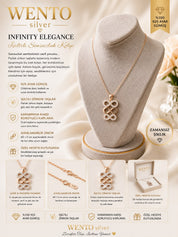♾️ Infinity Elegance – Işıltılı Sonsuzluk Kolye