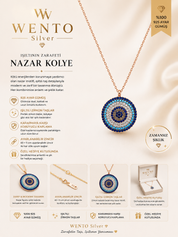 WENTO Silver Nazar Kolye – 925 Ayar Gümüş