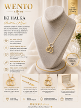 WENTO Silver Infinity Duo Kolye
