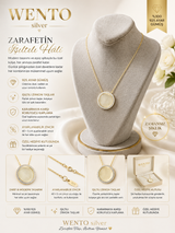 ✨ WENTO Silver Aura Işıltı İsimlik Kolye