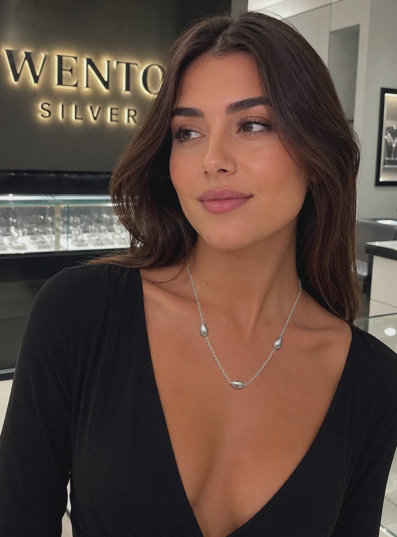 WENTO Silver – Trio Drop Kolye